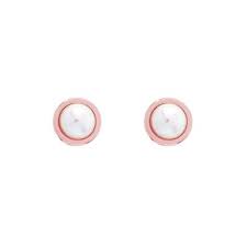 Ted Baker Sina Pearl Stud Earrings In Rose