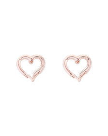 Ted Baker Lornaa Open Heart Stud Earrings In Rose