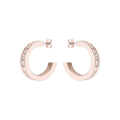 Ted Baker Seannia Crystal Hoop Earrings In Rose