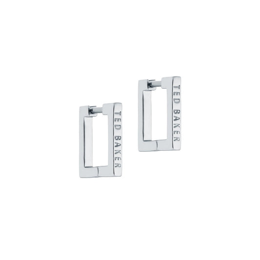 Ted Baker Senrii Silver Plated Open Rectangle Earrings