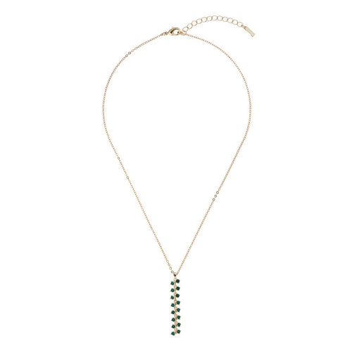 Ted Baker Eirra Princess Sparkle Green Drop Pendant In Gold