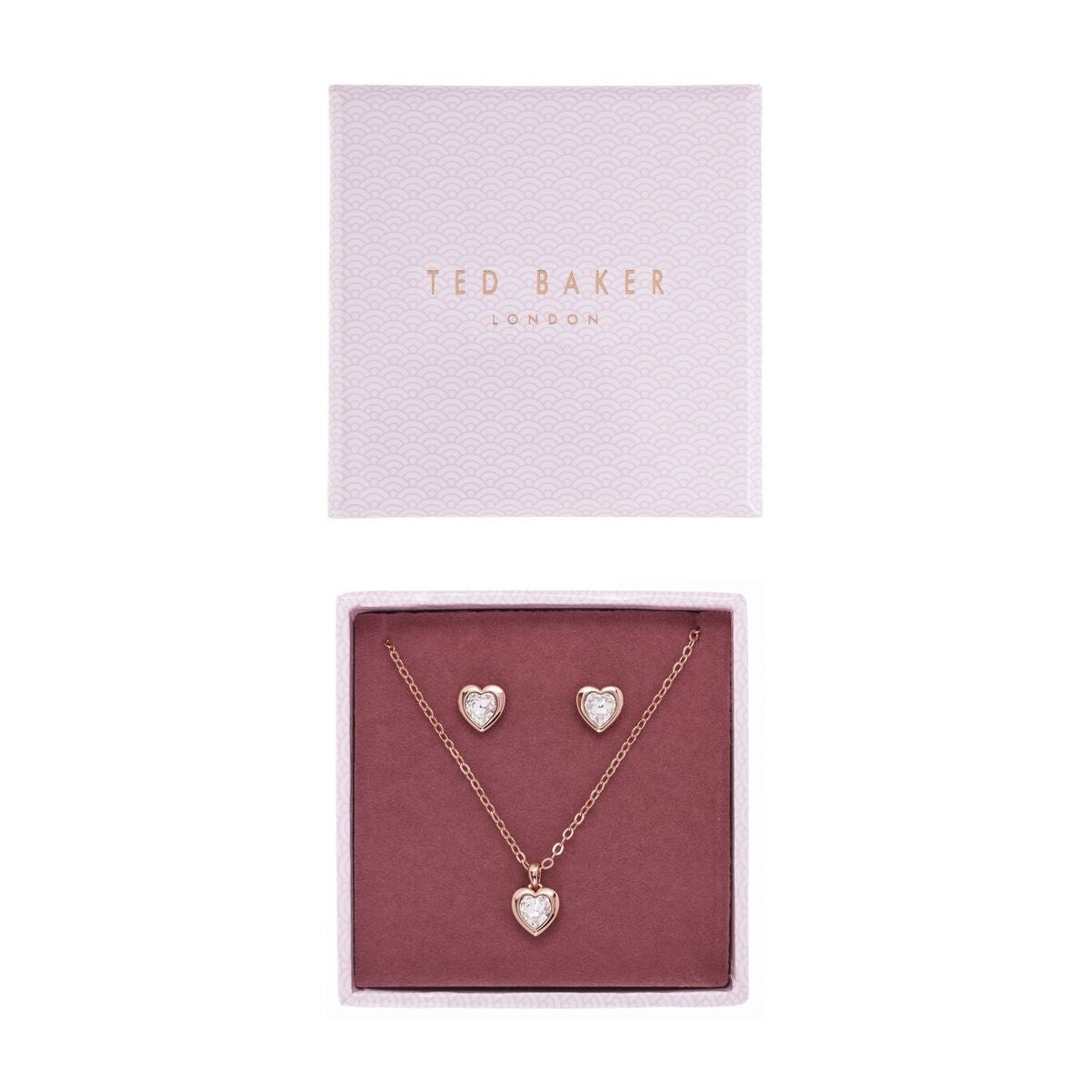 Ted Baker Hadeya Crystal Heart Gift Set In Rose