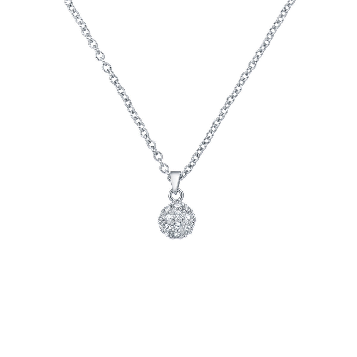 Ted Baker Pavra Pav? Ball Pendant In Silver