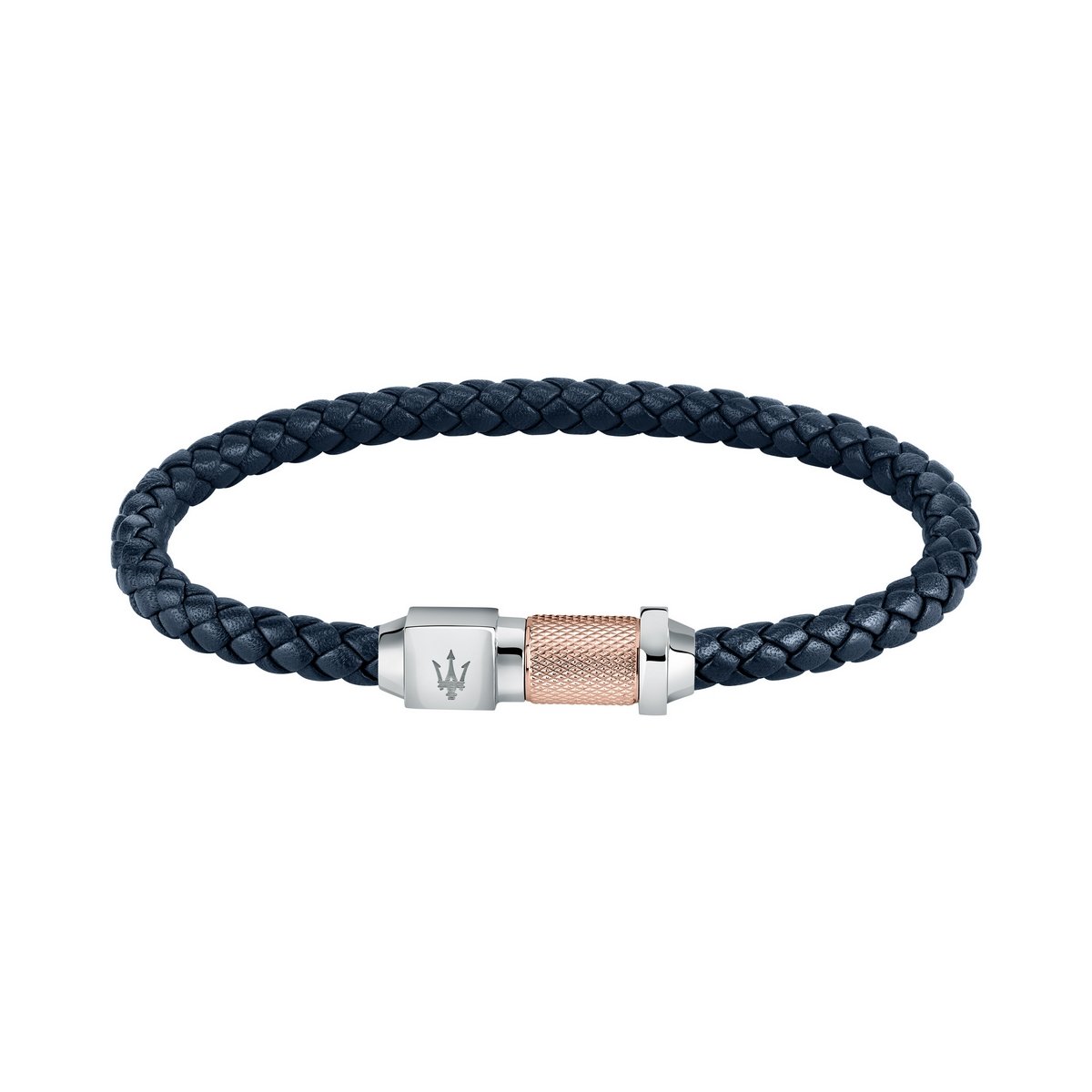 Maserati Navy Recycled Leather Bracelet