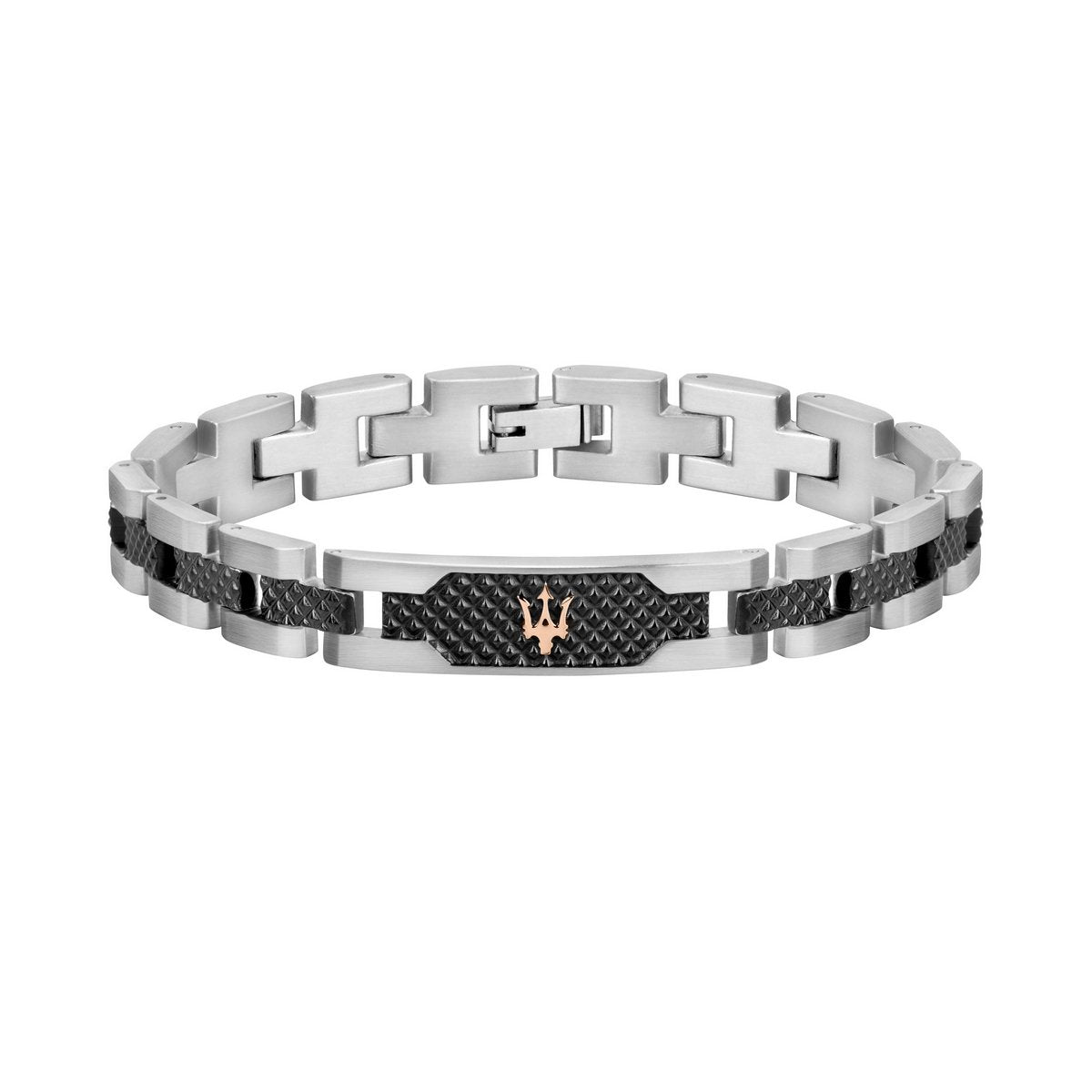 Maserati Stainless Steel/Black Bracelet