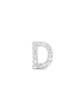 Sterling Silver Cubic Zirconia Initial D