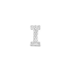 Sterling Silver Cubic Zirconia Initial I