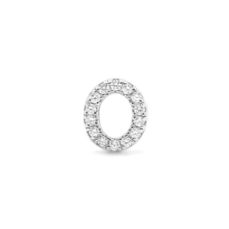 Sterling Silver Cubic Zirconia Initial O