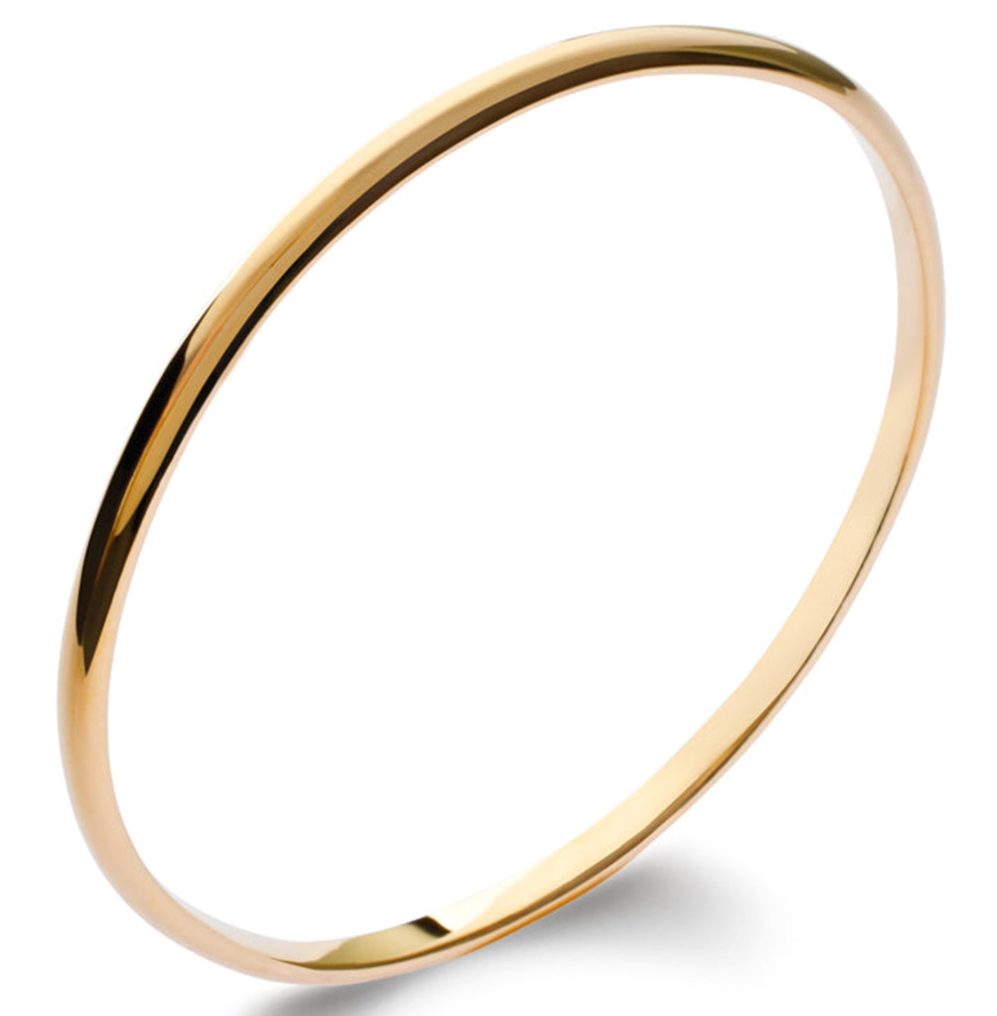 Burren 18ct Gold Plated Plain Slip On Bangle