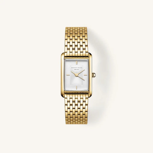 Ladies Rosefield Rolled Gold Heirloom Square Face Champagne Dial