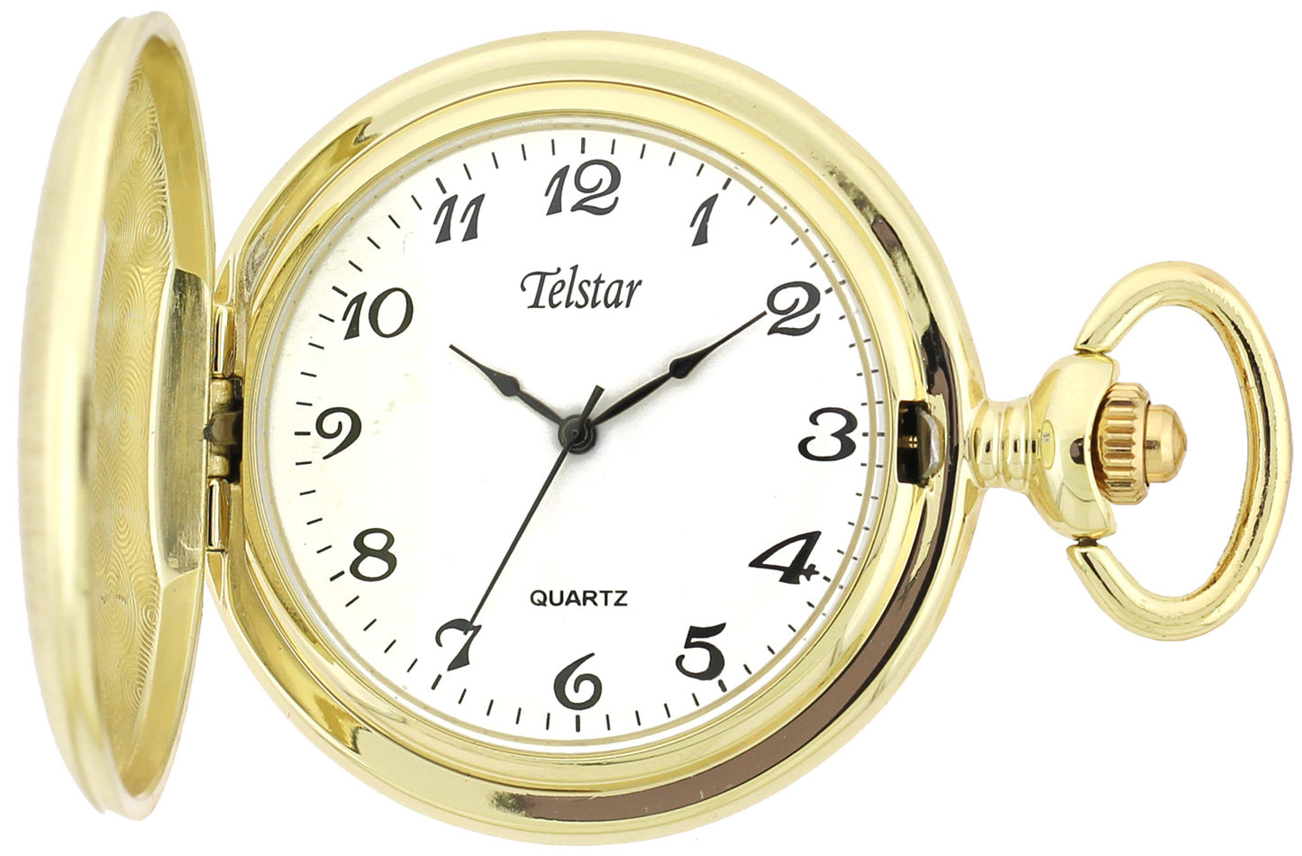 Telstar Rolled Gold Pocket Watch And Chain