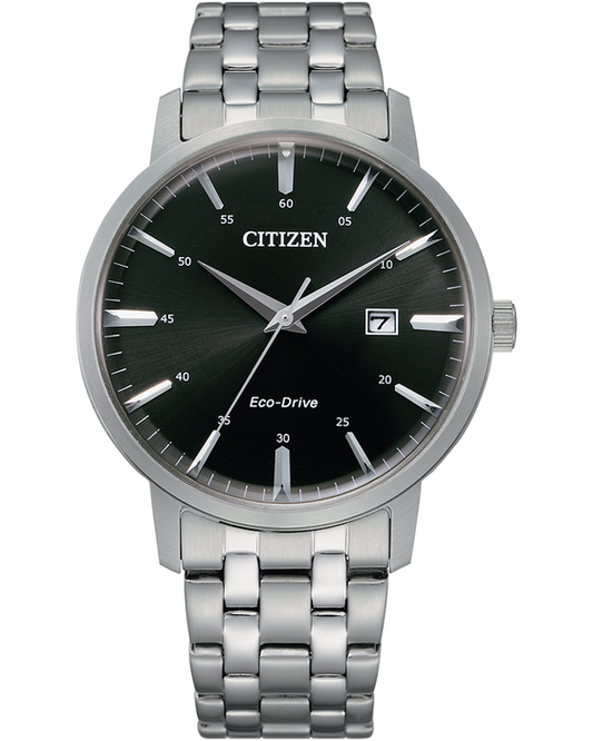 Gents Stainless Steel Black Date Dial Chanler Citizen Watch