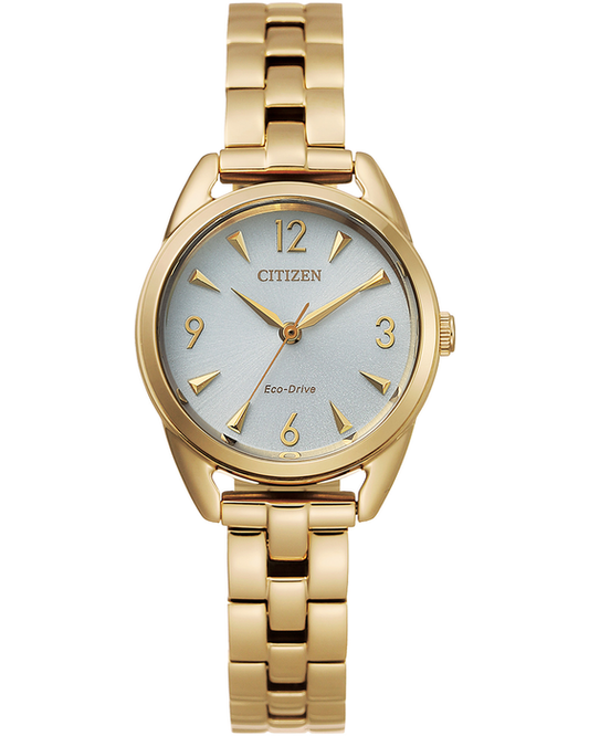 Ladies Stainless Steel Gold Tone Drive Ltr Mini Citizen Watch