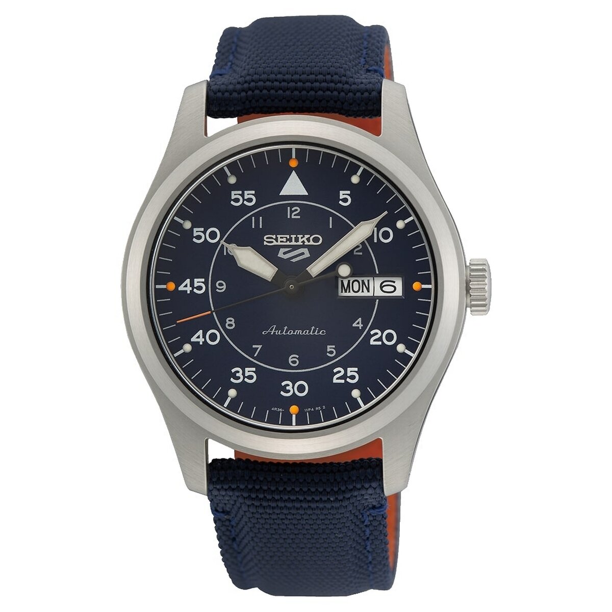 Gents Seiko 5 Street Style Navy Dial/Strap Watch