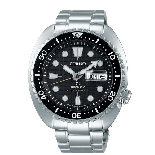 Gents Seiko Stainless Steel Bracelet Black Dial
