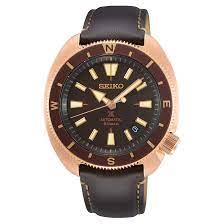 Gents Stainless Steel Rose And Brown Auto Prospex Seiko Watch