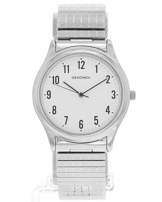 Gents Stainless Steel Expanding Bracelet Sekonda Watch