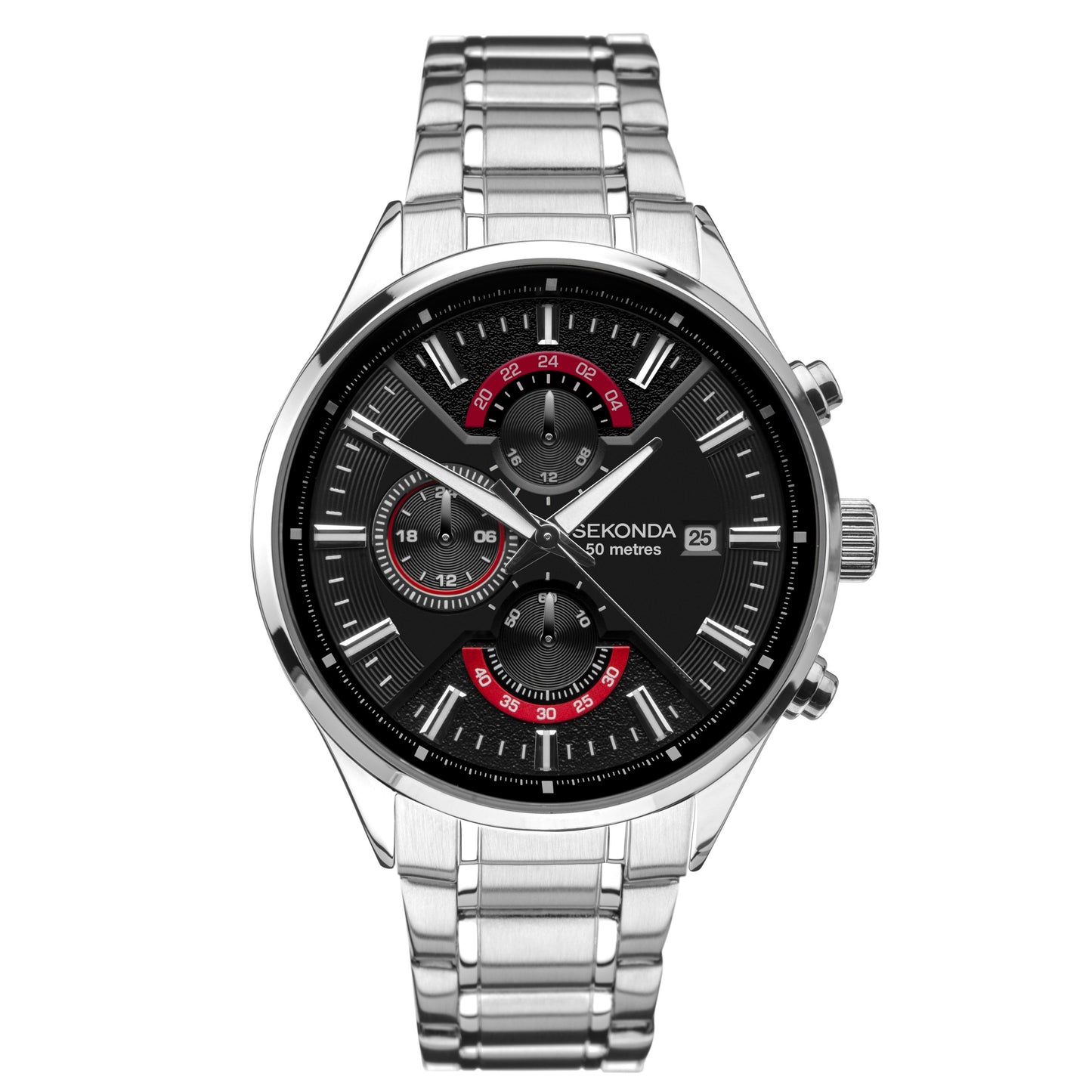 Gents Stainless Steel Bracelet Sekonda Watch
