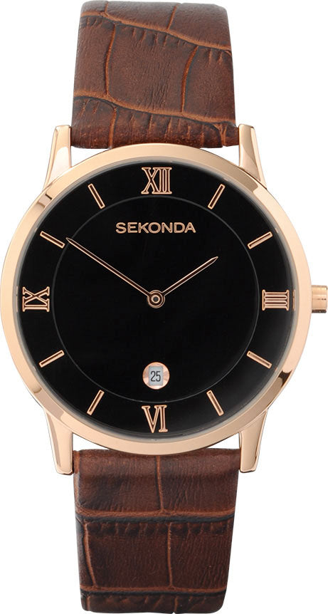 Gents Rolled Gold Sekonda Strap Watch