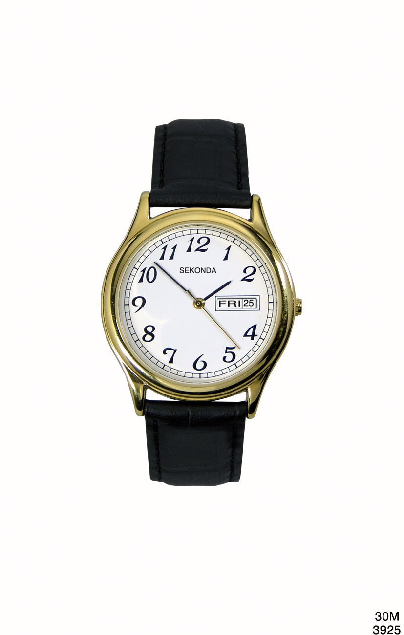 Gents Rolled Gold Sekonda Strap Watch
