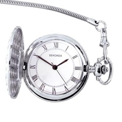 Stainless Steel Sekonda Pocket Watch