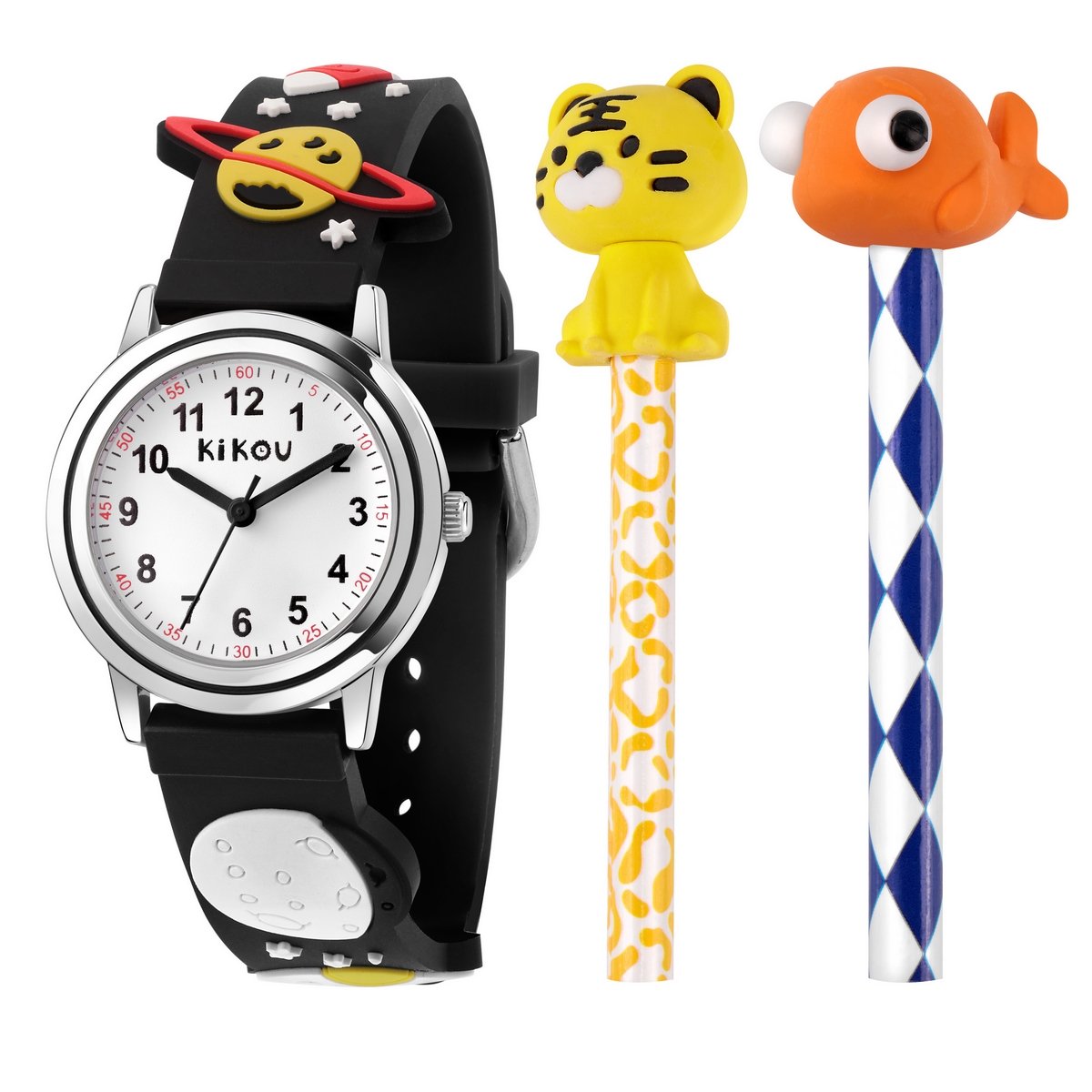 Kikou Kids Solar System Plastic Strap Watch With Gift