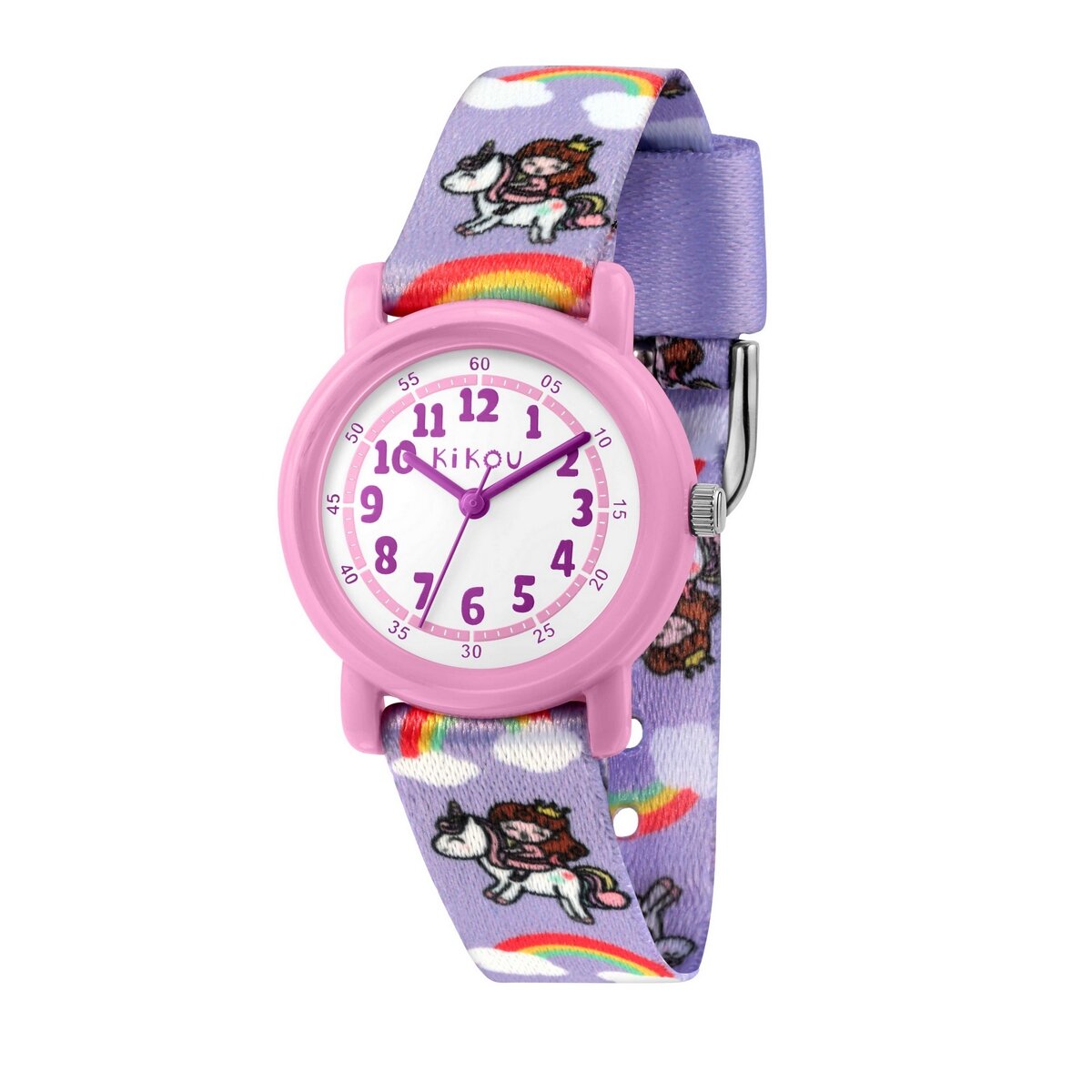 Kikou Purple Rainbow Unicorn Kids Watch