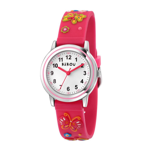 Kikou Kids Watch With Colourful Butterflies