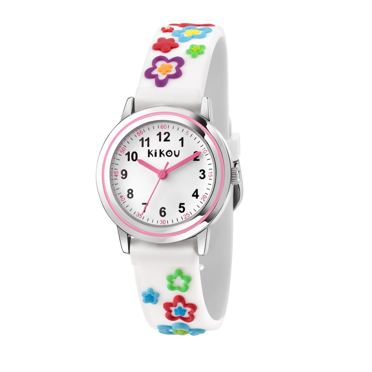 Kikou Kids White Colorful Flower Watch