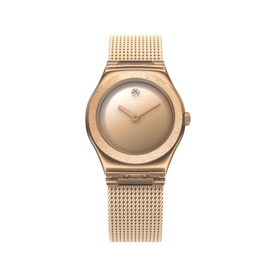 Luminescent Rose Swatch Watch