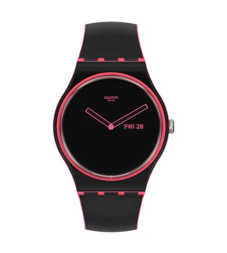 Minimal Line Pink Swatch Watch