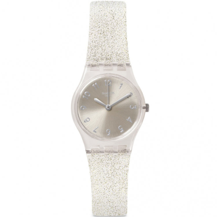 Ladies Swtach Silver Glistar Watch