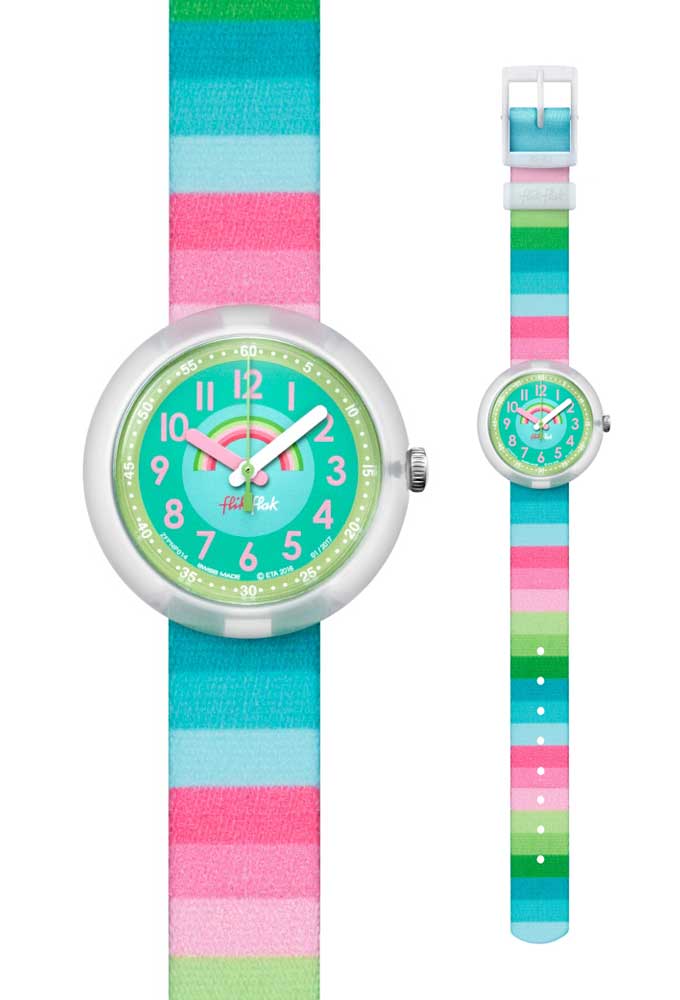 Stripy Dreams Kiddies Flik Flak Watch