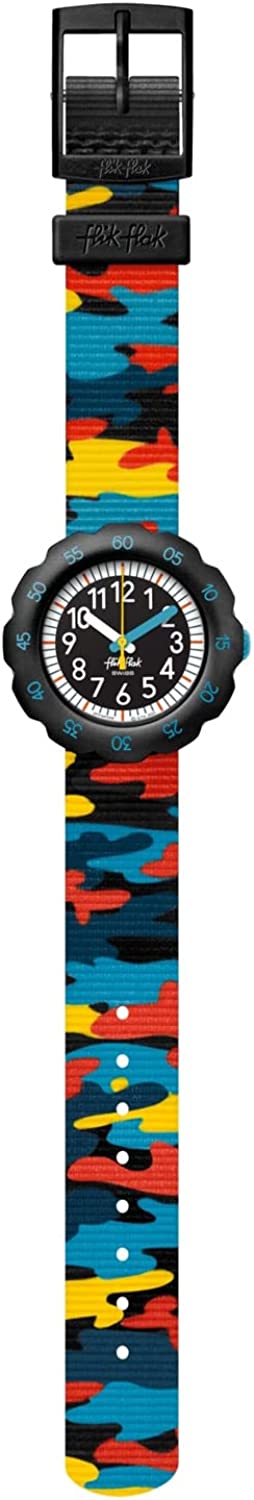 Flik Flak Multicolour Camoflage Kids Watch