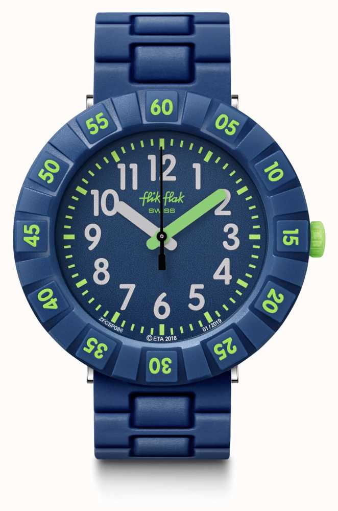 Flik Flak Solo Dark Blue Kids Watch