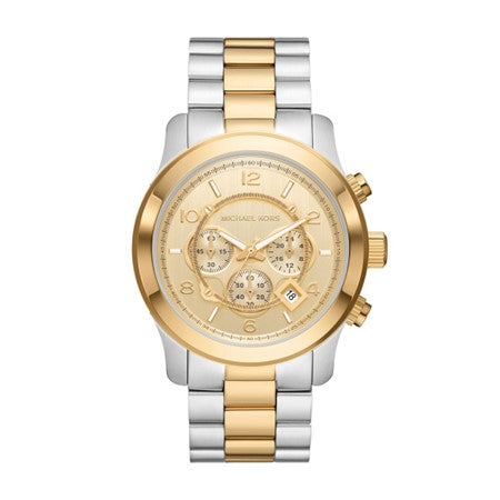 Gents Two Tone Michael Kors Runway Chronograph Watch