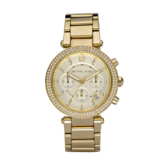 Ladies Rolled Gold Bracelet Parker Michael Kors Watch