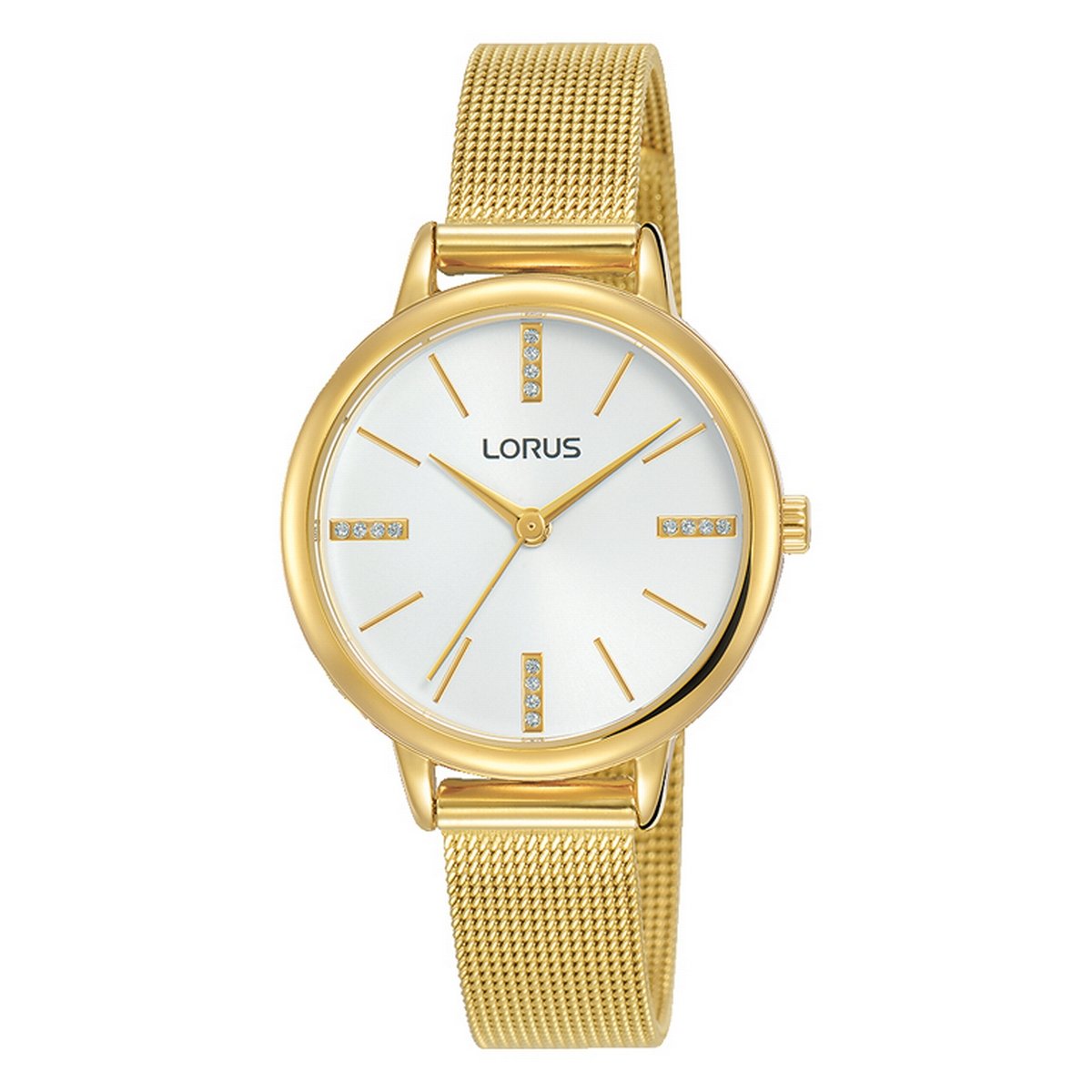 Ladies Rolled Gold Bracelet Mesh Lorus Watch