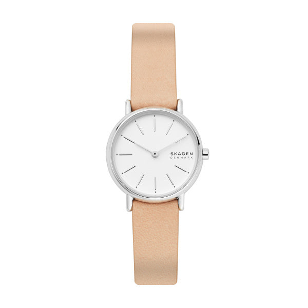 Ladies Stainless Steel Signatur Skagen Peach Strap Watch