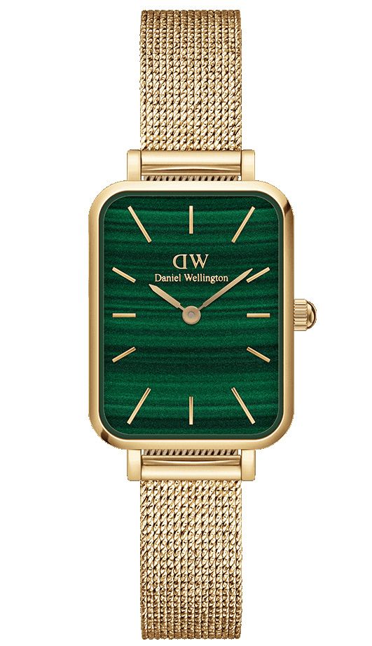 Daniel Wellington Quadro Evergold Green Dial Ladies Watch