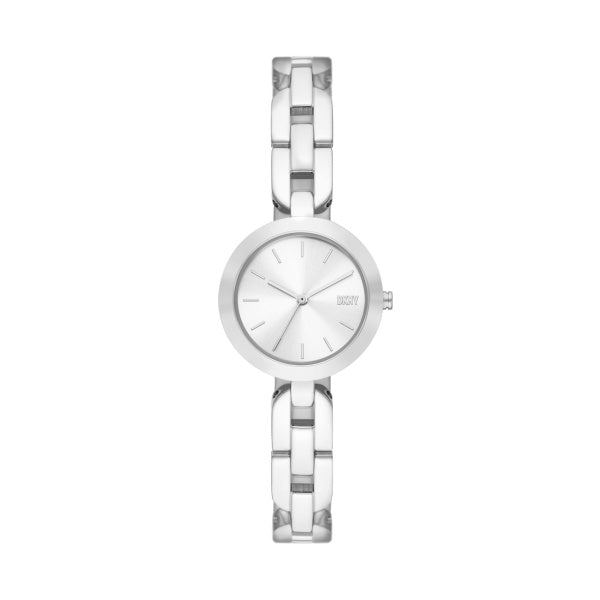 Ladies DKNY Stainless Steel Rd/Sil/Bt