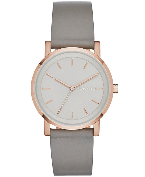 Ladies Soho Rolled Gold Strap DKNY Watch In Rose