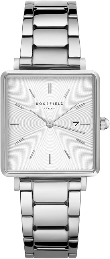 Ladies Stainless Steel Bracelet Boxy Sunray Rosefield Watch