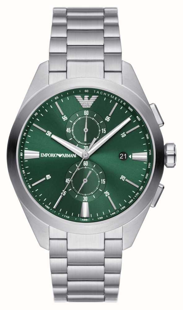 Gents Emporio Armani Stainless Steel Green Dial