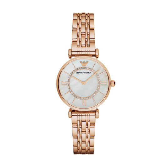 Ladies Rose Gold Armani Watch