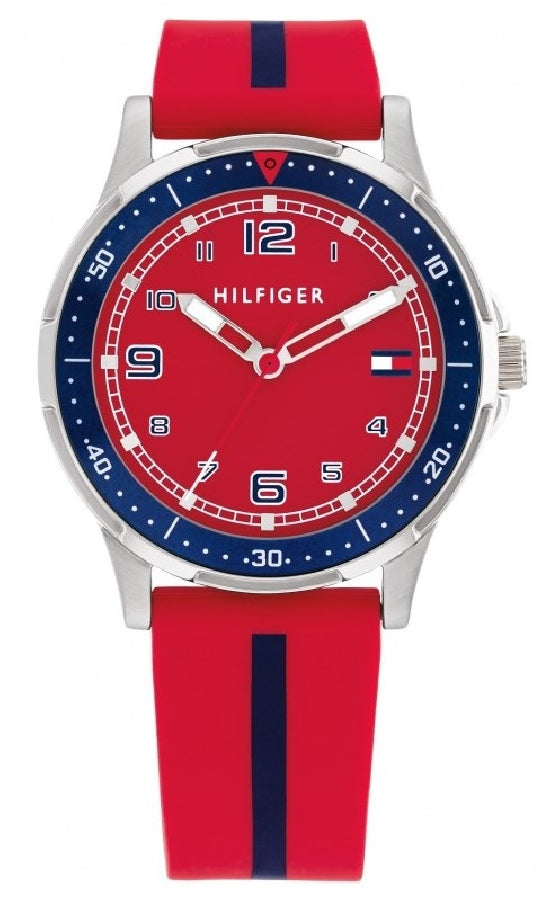 Tommy Hilfiger Red And Navy Silicone Kids Watch