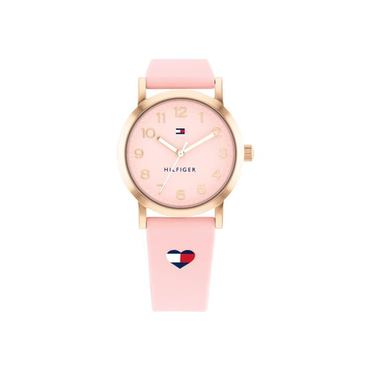 Tommy Hilfiger Pink Silicone Strap Kids Watch