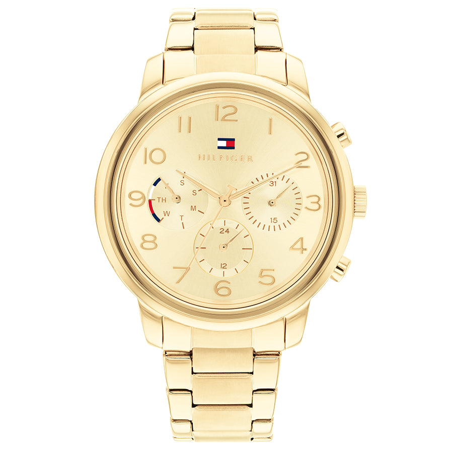 Ladies Rolled Gold Tommy Hilfiger Chronograph Watch Isabel