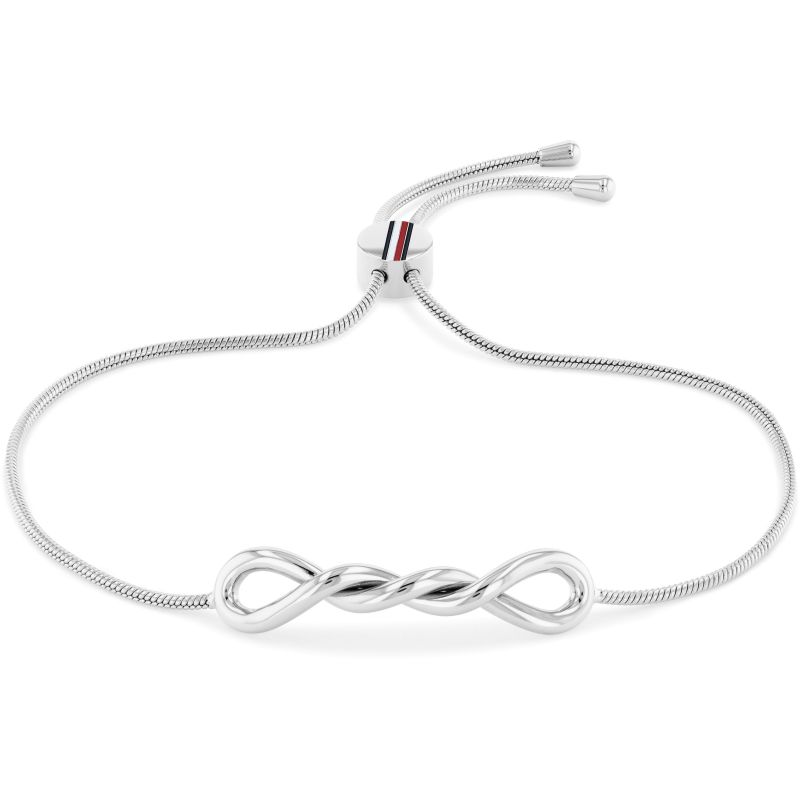 Tommy Hilfiger Silver Plated Infinity Twist Toggle Bracelet
