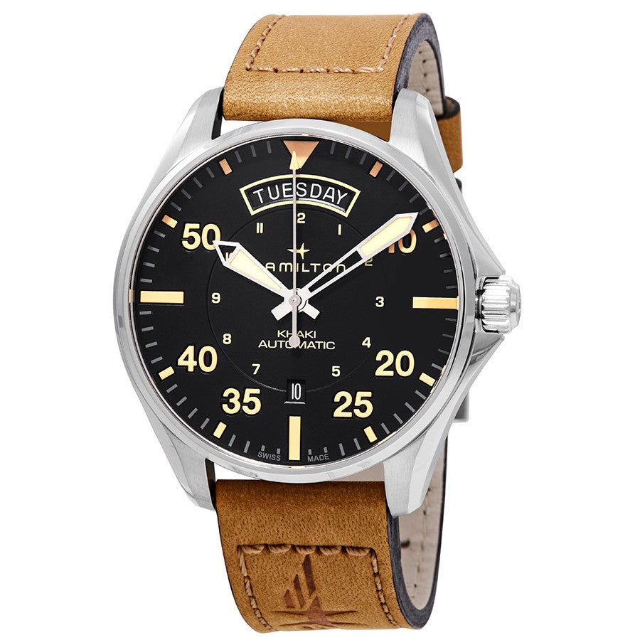 Gents Stainless Steel Strap Khaki Aviation Hamilton Watch